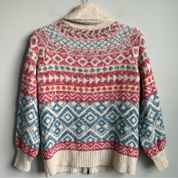 Cabi Highlands Sweater Cardigan 3847  Fair Isle Full Zip SMALL - Picture 3 of 6